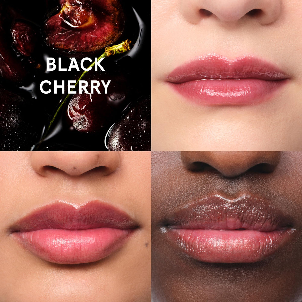 Glossier Balm Dotcom Lip Balm Black Cherry application on cuticles