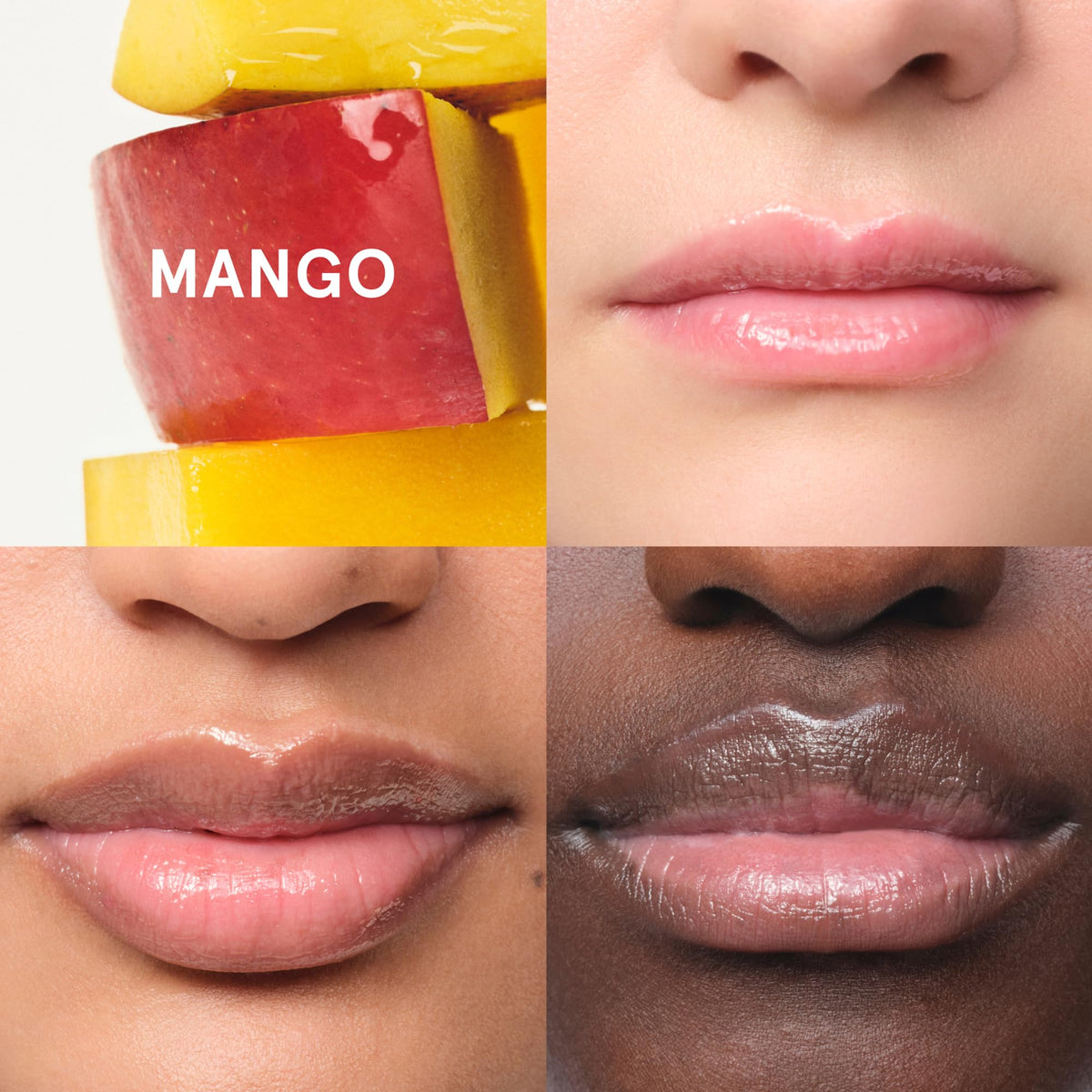 Glossier Balm Dotcom Mango Tinted Lip Balm on cuticles