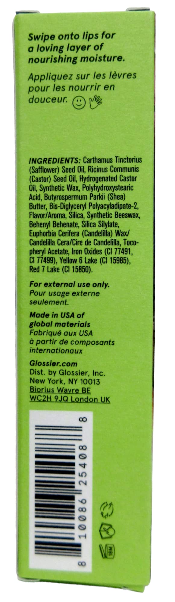 Glossier Balm Dotcom Wild Fig 15ml open showing balm texture