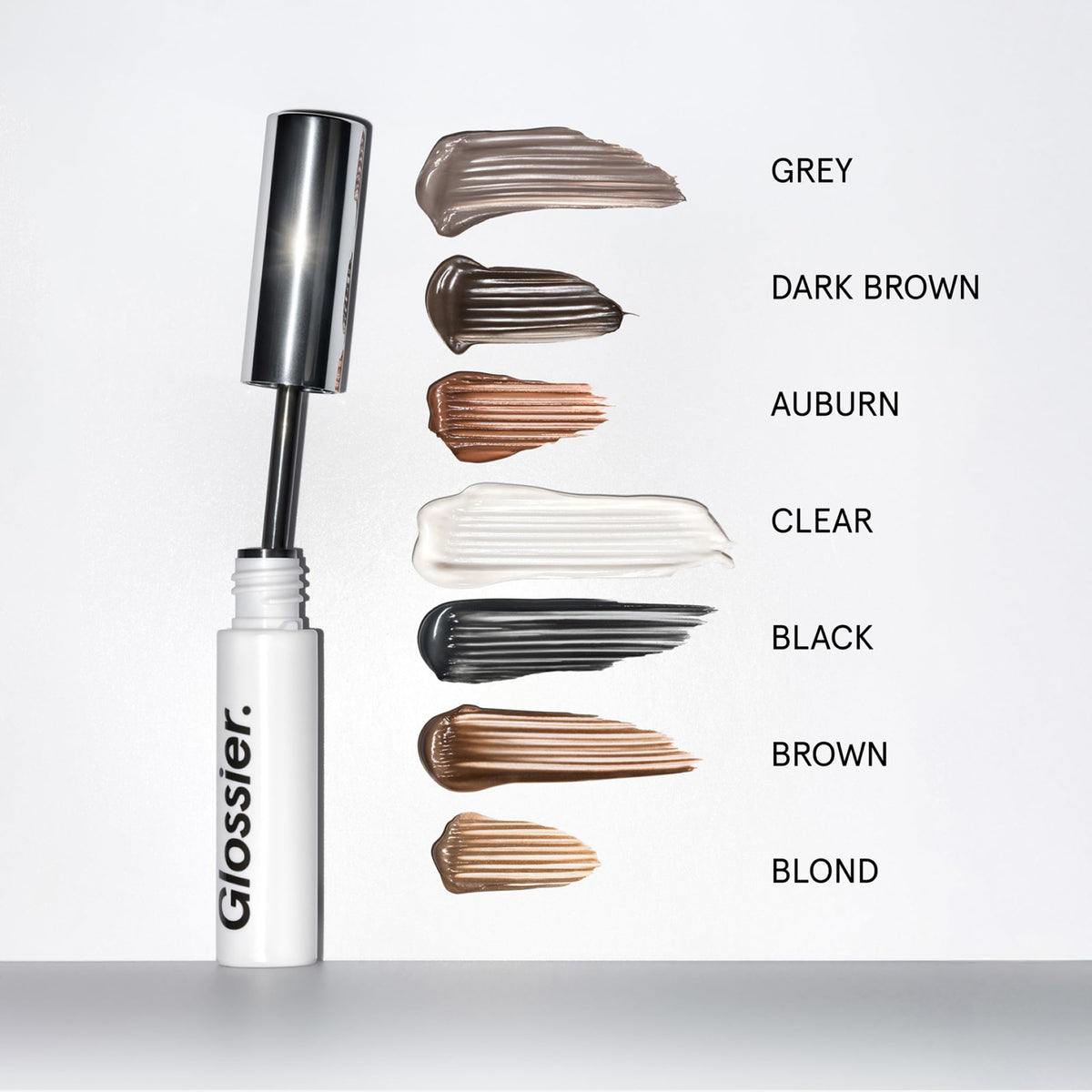 Glossier Boy Brow Eyebrow Gel Pomade texture on brush