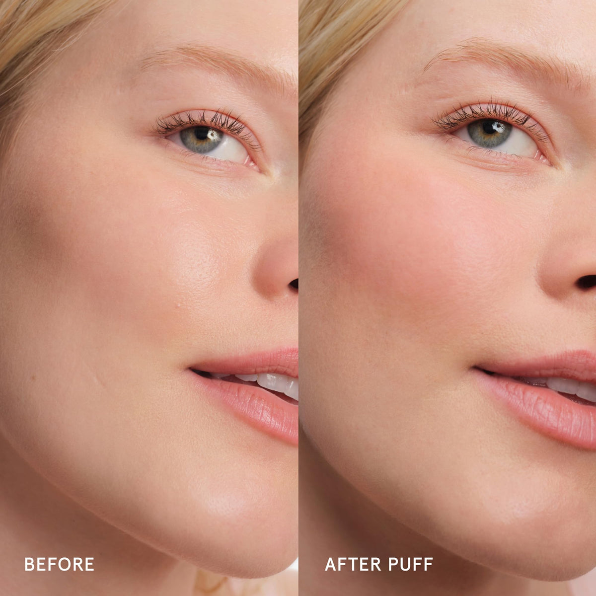 Glossier Cloud Paint Cream Blush Puff texture close-up