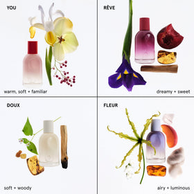 Glossier You Eau de Parfum 8ml on a vanity table