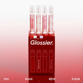 Glossier You fragrance bottle showcasing warm and spicy notes
