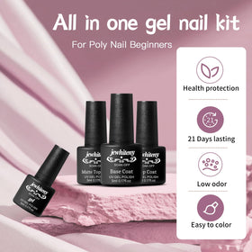 Glossy and matte top coats from the nail polish kit