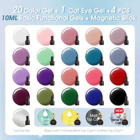Glossy top coat from ROSALIND Gel Nail Polish Set