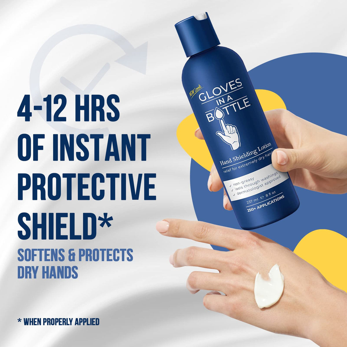 Gloves In A Bottle Shielding Lotion 8 oz back view