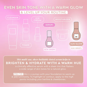 Glow Recipe Hue Drops Bronzing Drops 40ml application on face