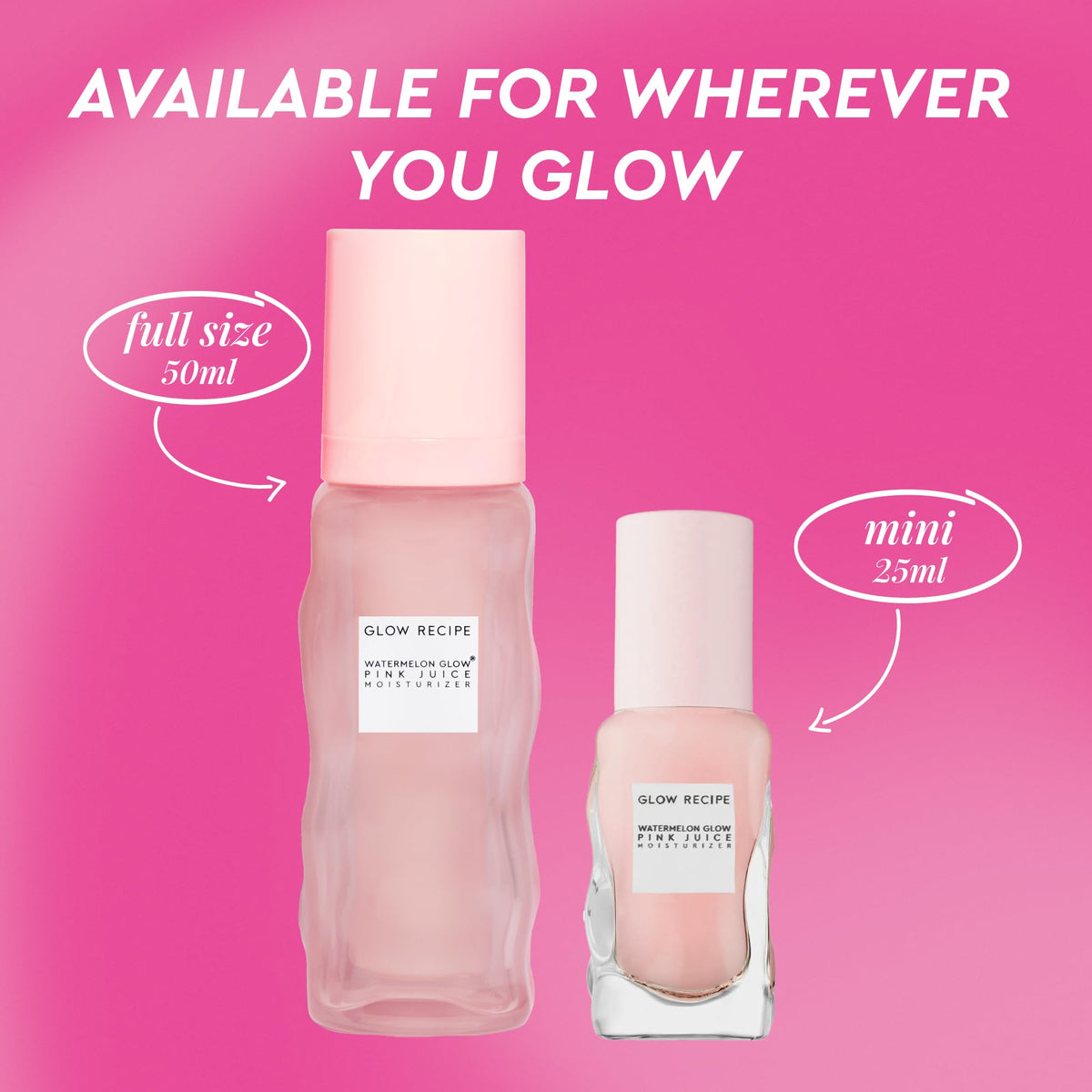 Glow Recipe Pink Juice Water Gel Moisturizer in lifestyle setting