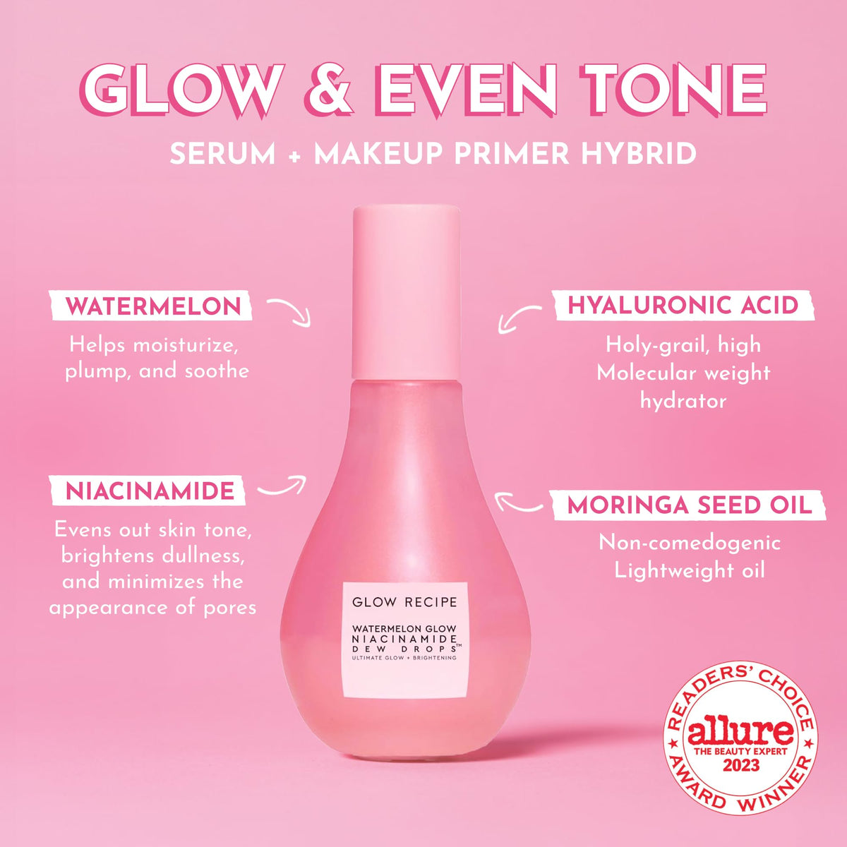 Glow Recipe Watermelon Niacinamide Dew Drops 80ml back view