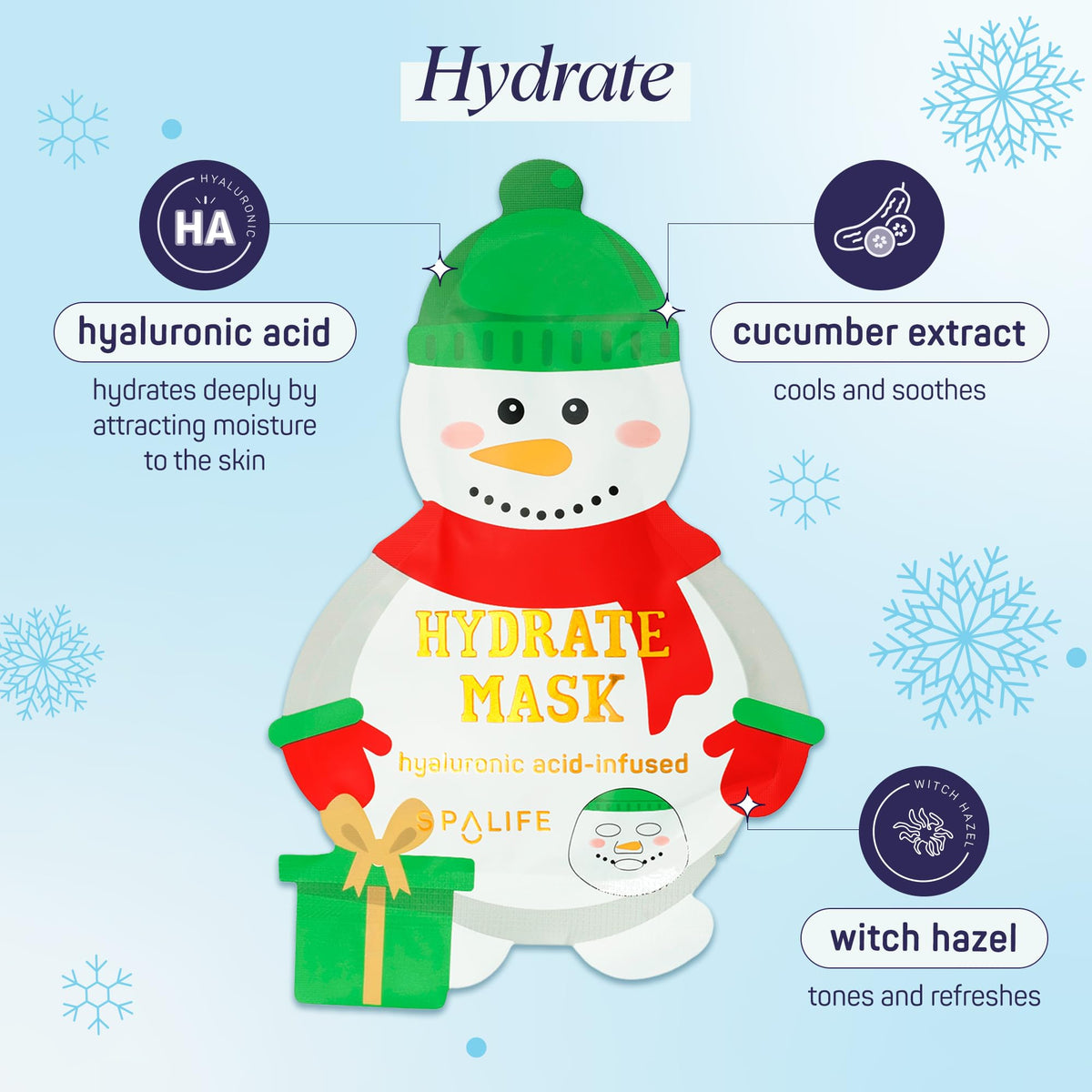 Glow Santa mask with collagen and cucumber