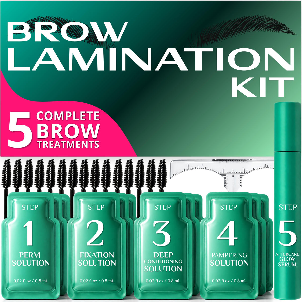 Glow Spell Brow Lamination Kit packaging front view