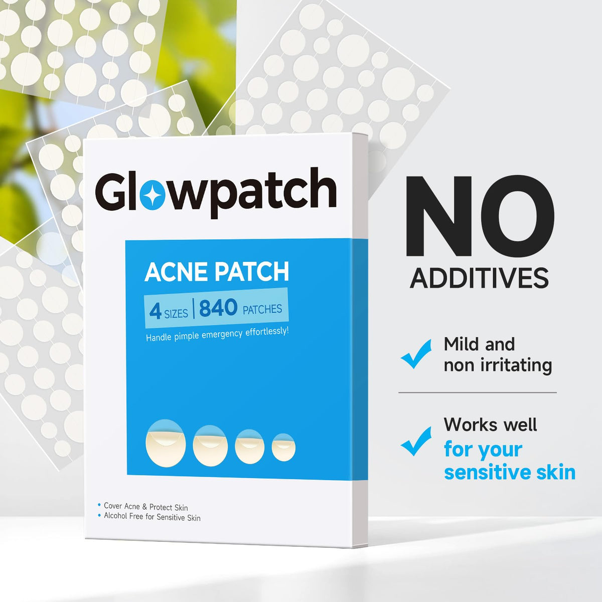 Glowpatch pimple patches showing individual packaging