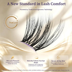 GlowVane lash clusters in various lengths and styles