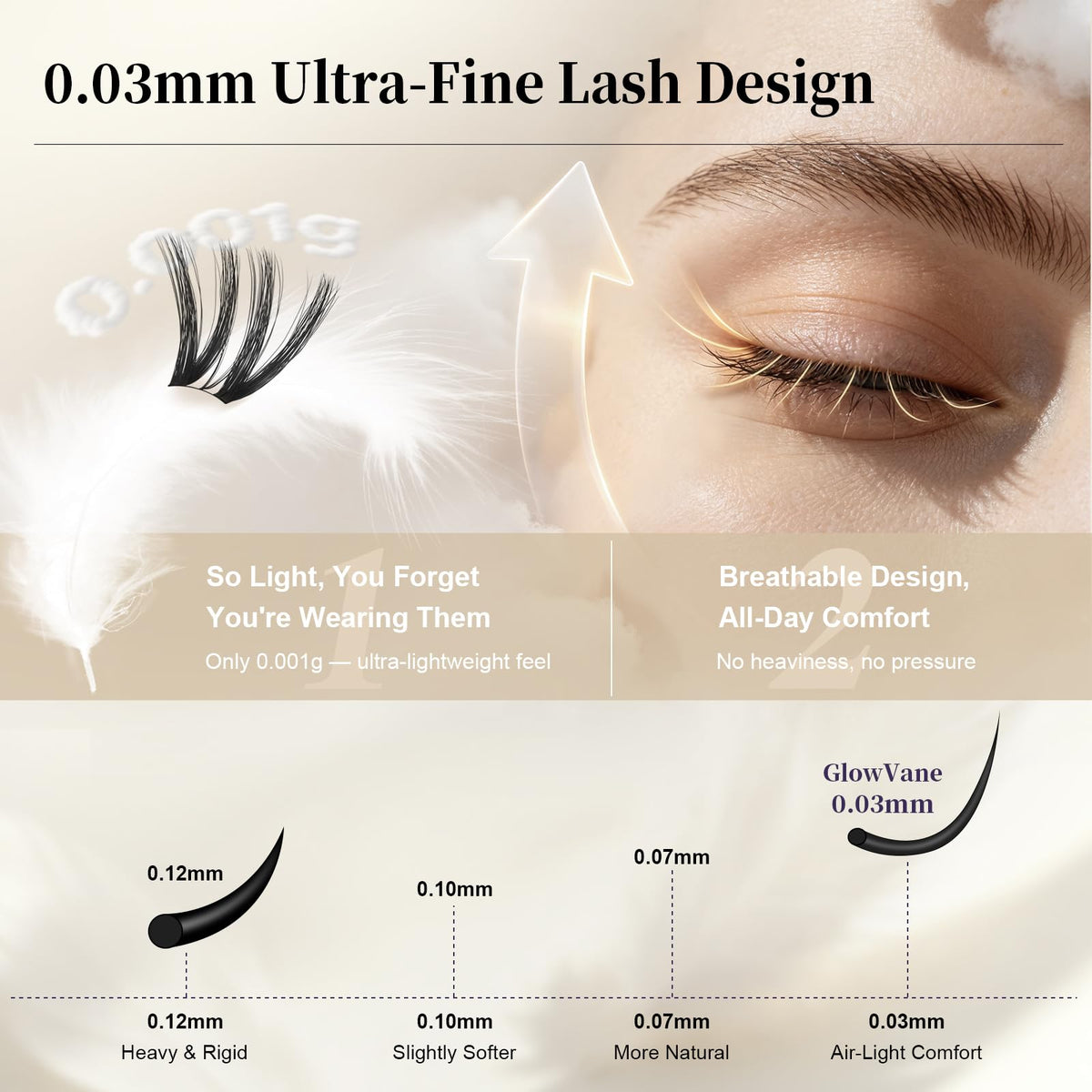 GlowVane TrueCurve Lash Clusters Kit Vania black bond and clear seal