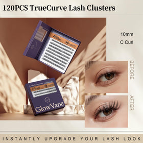 GlowVane TrueCurve Lash Clusters Winkie in makeup kit