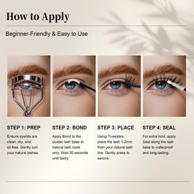 GlowVane TrueCurve Lash Clusters Winkie with applicator
