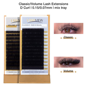 Glue rings and lash mapping stickers from LASHVIEW kit