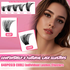Gmagictobo lash clusters displayed on a makeup table