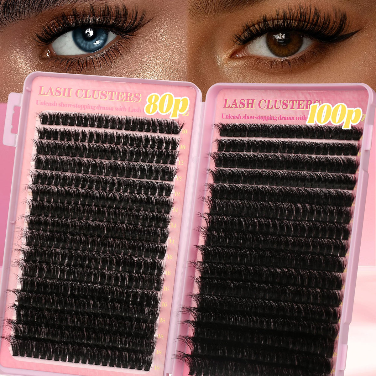 Gmagictobo Lash Clusters in various lengths and volumes