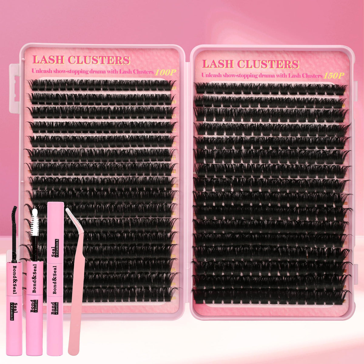 Gmagictobo Lash Clusters Kit 560Pcs packaging front view