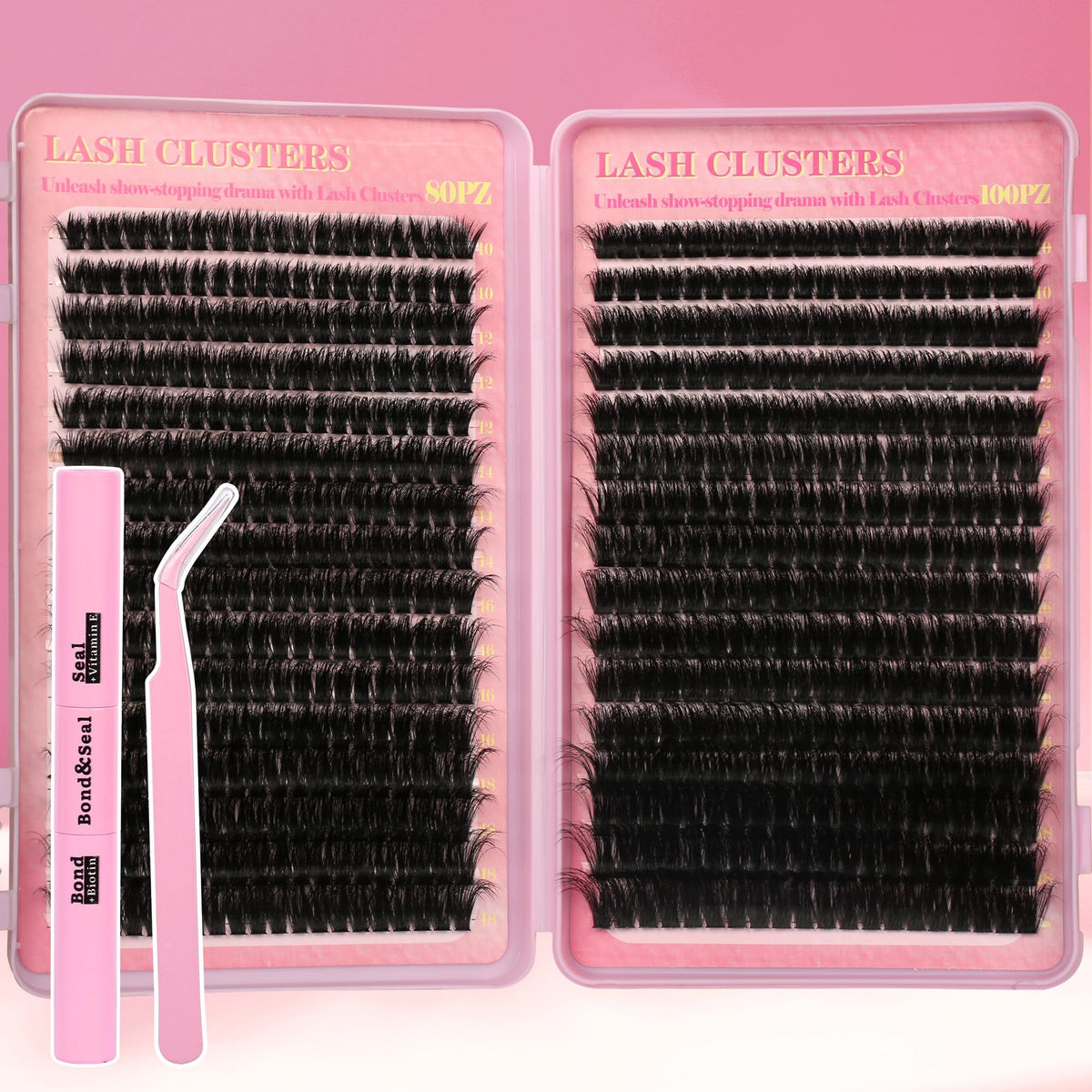 Gmagictobo Lash Clusters Kit 640Pcs front view