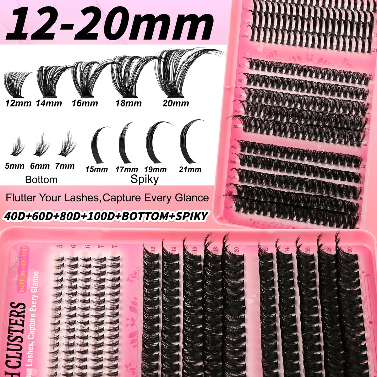 Gmagictobo Lash Clusters Kit side view