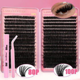 Gmagictobo Lash Clusters Kit with lash tweezers