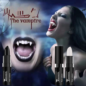 Go Ho cream sticks in use for Halloween makeup