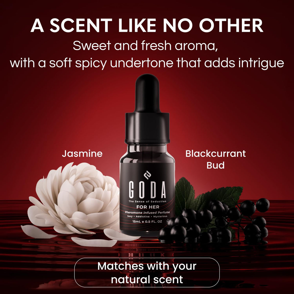 GODA Pheromones Perfume for Women packaging details