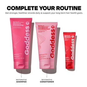 Goddess Blowout Leave-In Hair Mask with styling tools