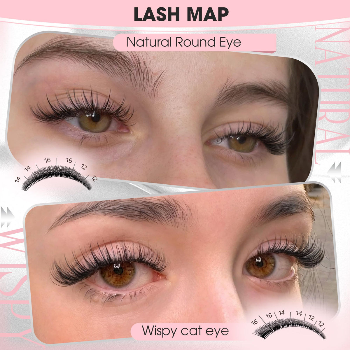 Goddvenus 12mm lash clusters close-up