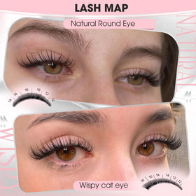 Goddvenus 12mm lash clusters close-up
