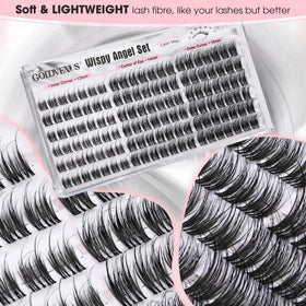 Goddvenus 16mm lash clusters in use