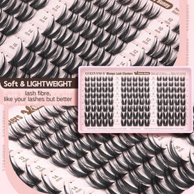 Goddvenus BUNNY lashes displayed on a makeup vanity
