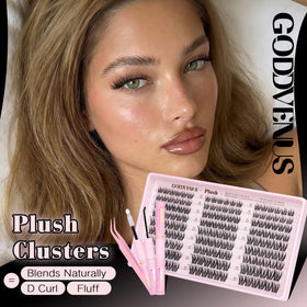 Goddvenus D Curl lash clusters in various lengths
