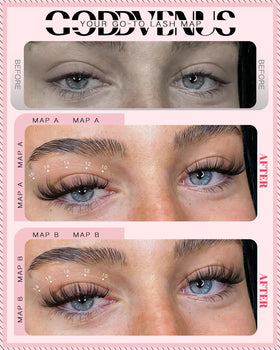 Goddvenus Fluffy Eye Lash Clusters showing natural fluffy texture