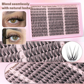 Goddvenus Lash Clusters applied on model
