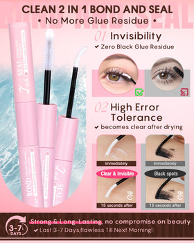 Goddvenus lash clusters applied on model's eyes