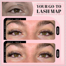 Goddvenus Lash Clusters displayed on a makeup table