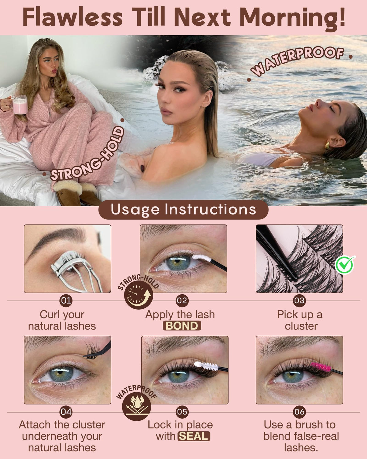 Goddvenus lash clusters in natural light showcasing texture