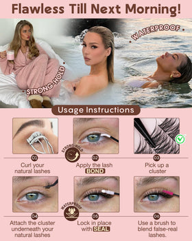 Goddvenus lash clusters in natural light showcasing texture
