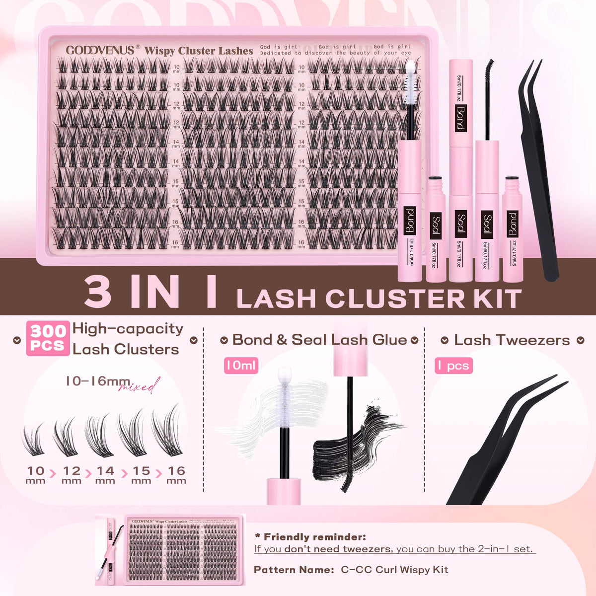 Goddvenus Lash Clusters in various lengths