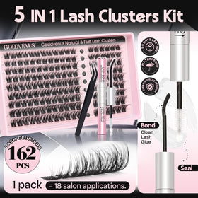 Goddvenus lash clusters kit packaging