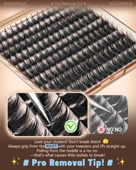 Goddvenus lash clusters with soft faux mink texture