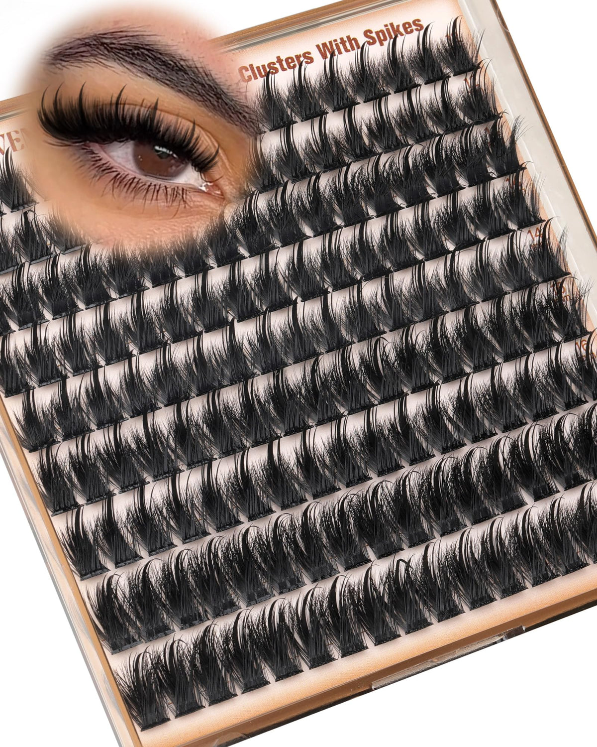 Goddvenus Manga Lash Clusters front view with fluffy design