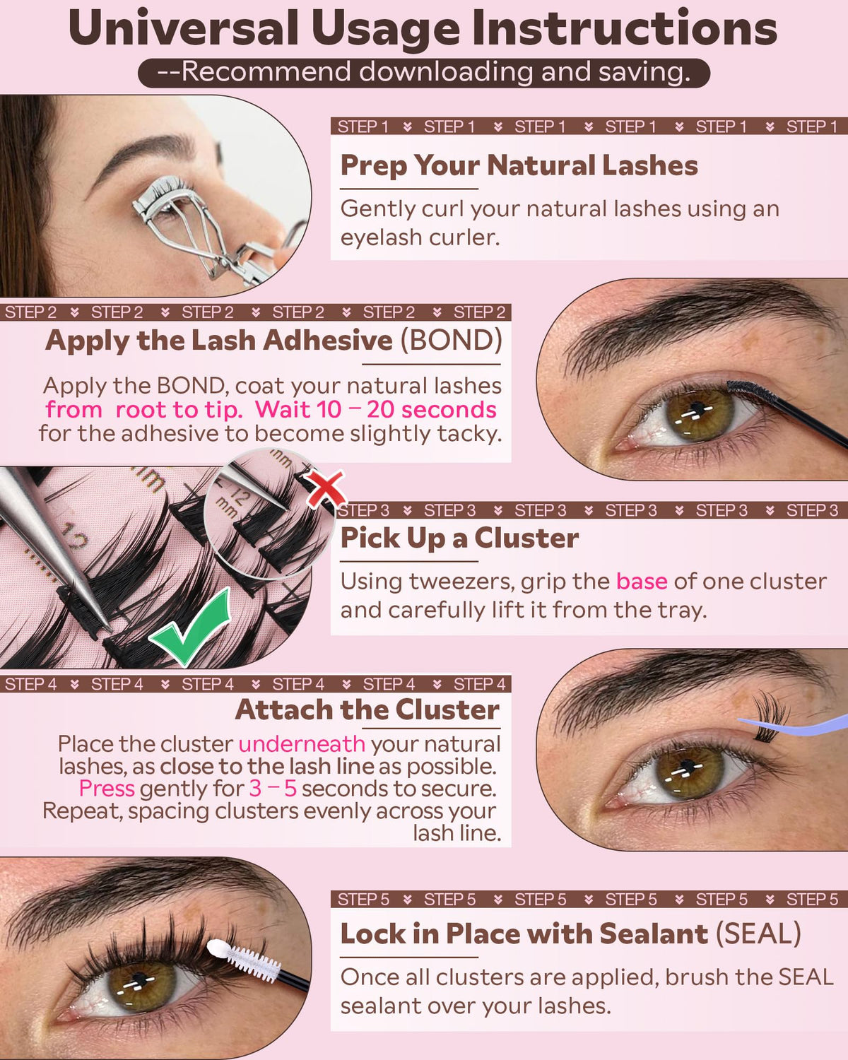 Goddvenus Manga Lash Clusters Kit lifestyle scene with makeup tools