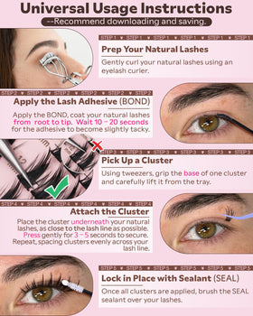 Goddvenus Manga Lash Clusters Kit lifestyle scene with makeup tools