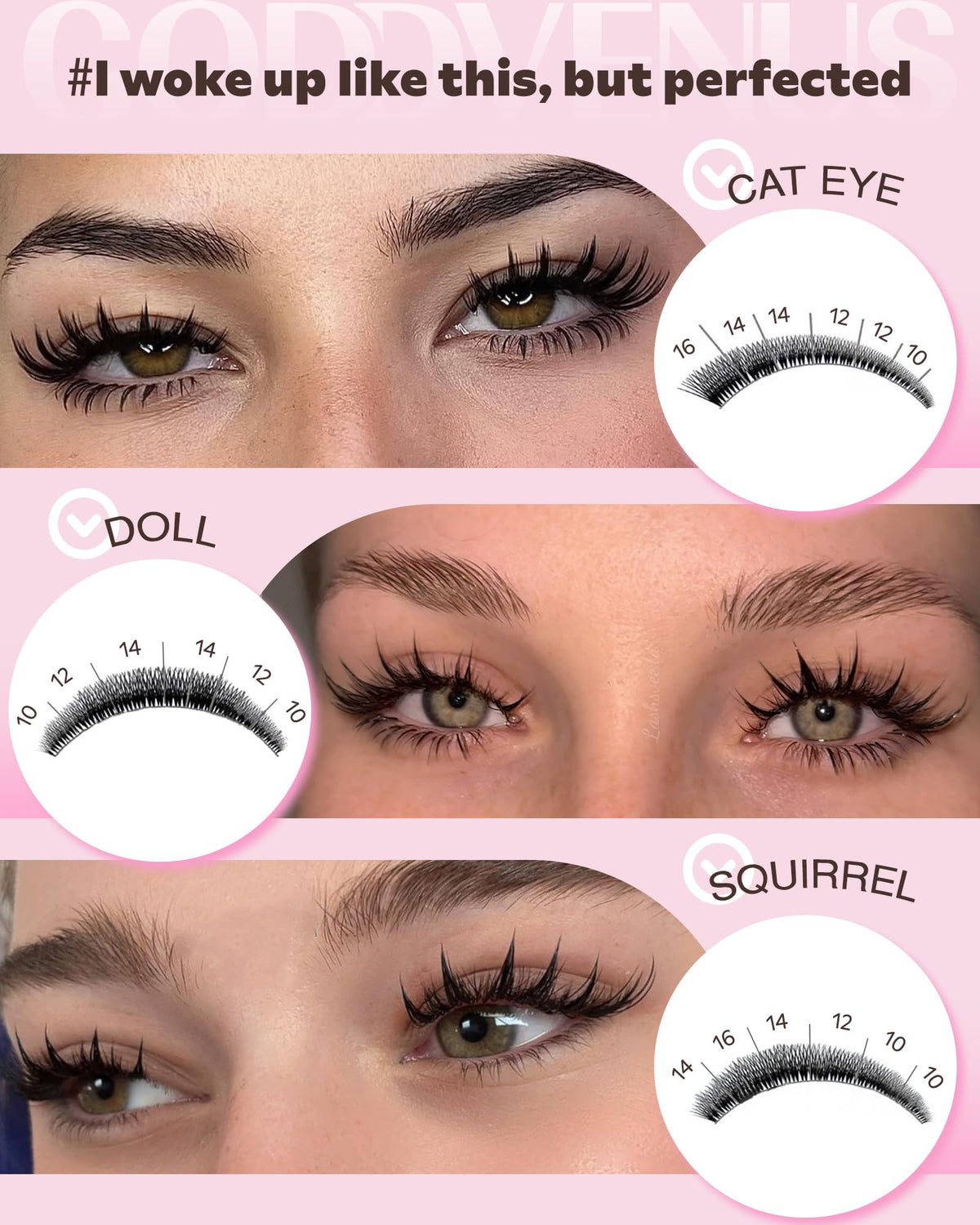 Goddvenus Manga Lash Clusters Kit precision tweezers and glue