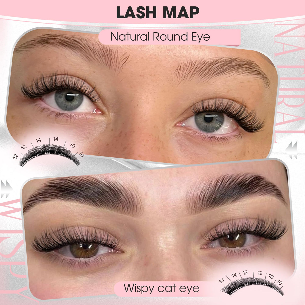 Goddvenus Short Wispy Lash Clusters 12mm close-up