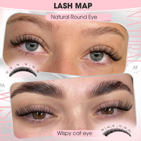 Goddvenus Short Wispy Lash Clusters 12mm close-up